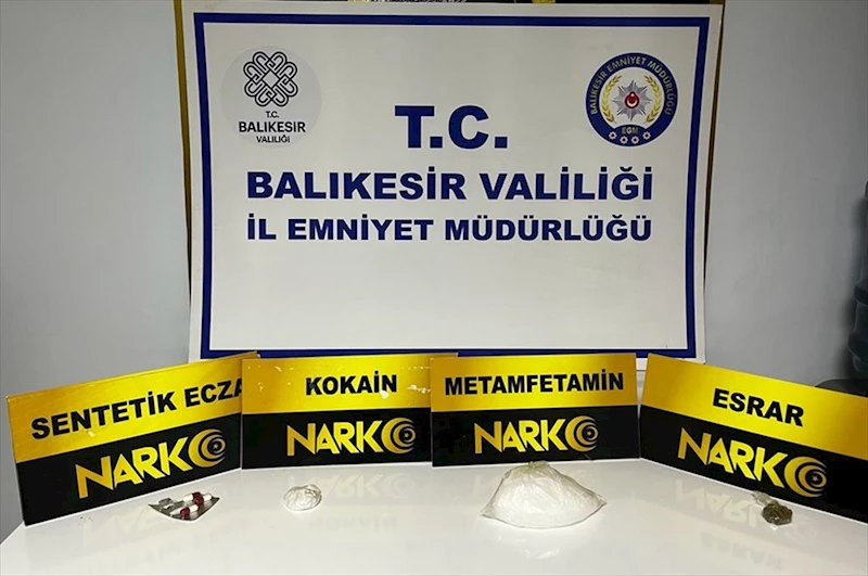 Balıkesir’de polisten uyuşturucu operasyonu