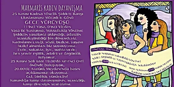 Marmaris’te Şiddete Karşı Ses Ver