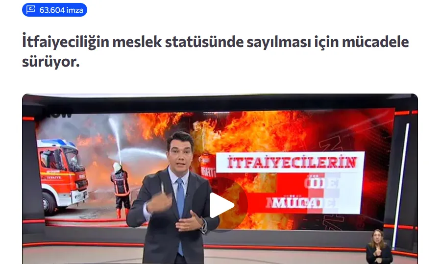 İtfaiyecilik İçin Statü Çağrısı Büyüyor