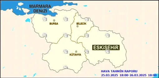 Eskişehir ve Çevre İller İçin Günlük Hava Tahmin Raporu
