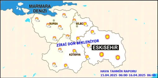   Eskişehir, Bursa, Kütahya ve Bilecik