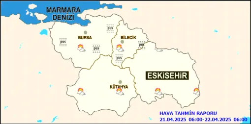   Eskişehir, Bursa, Kütahya ve Bilecik’te Hava Açık: Sıcaklıklar Yükseliyor