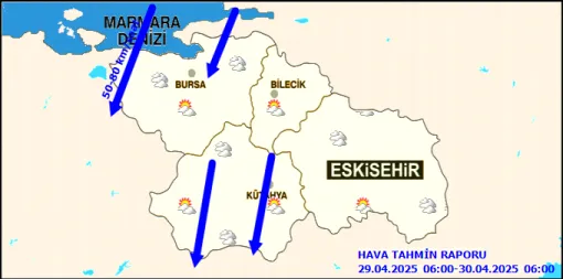   Meteoroloji Uyardı: Marmara’da Fırtına Bekleniyor! Bursa ve Çevresinde Ulaşımda Aksama Riski