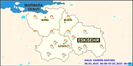 Eskişehir, Bursa, Kütahya ve Bilecik’te Parçalı Bulutlu Hava Etkili Olacak – Yerel Sağanaklara Dikkat!