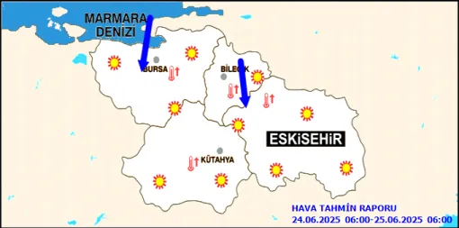   Eskişehir, Bursa, Kütahya ve Bilecik