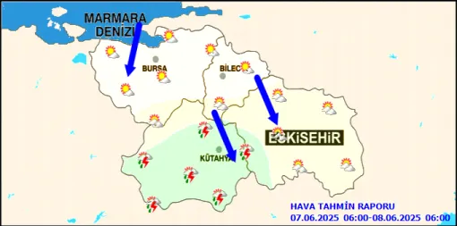  Eskişehir, Bursa, Kütahya ve Bilecik İçin Meteoroloji Uyardı: Sağanak ve Gök Gürültüsüne Dikkat!