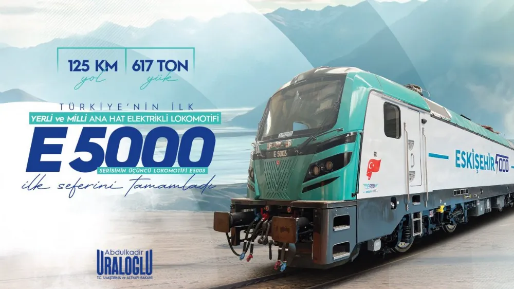 Rayların Yeni Yıldızı: Yerli Lokomotif E5003 İlk Seferini Başarıyla Tamamladı!