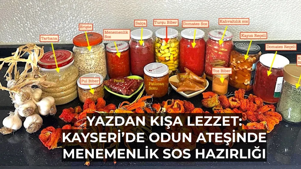 Yazdan Kışa Lezzet: Kayseri’de Odun Ateşinde Menemenlik Sos Hazırlığı