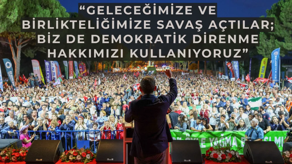 “Geleceğimize ve birlikteliğimize savaş açtılar; biz de demokratik direnme hakkımızı kullanıyoruz”