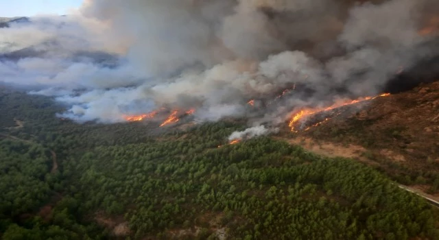 Marmaris’te orman yangını büyüyor