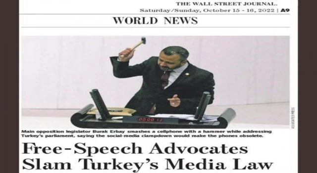 The Wall Street Journal CHP’li Erbay’ı sayfalarına taşıdı