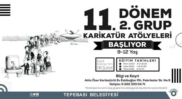 Karikatür atölyelerine kayıtlar başlıyor