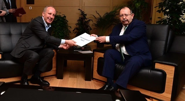 Muharrem İnce, YSK’ya giderek Cumhurbaşkanlığı adaylık başvurusunu yaptı