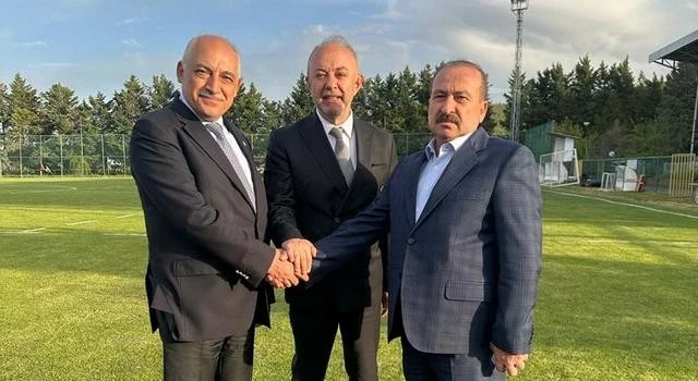 TFF Başkanı Mehmet Büyükekşi, Gaziantep FK Başkanı Memik Yılmaz ile Bir Araya Geldi