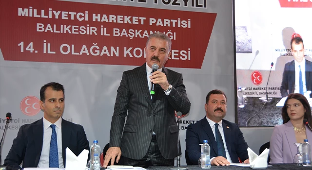MHP Genel Sekreteri İsmet Büyükataman, partisinin Balıkesir